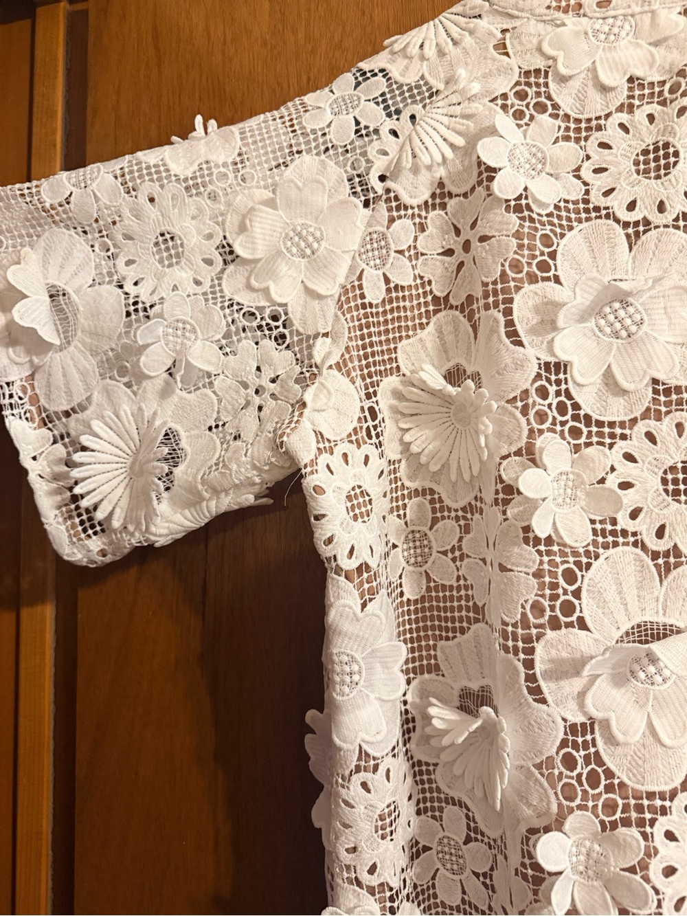 Buddy Love White Floral Crochet Maxi Dress - Picture 3 of 9